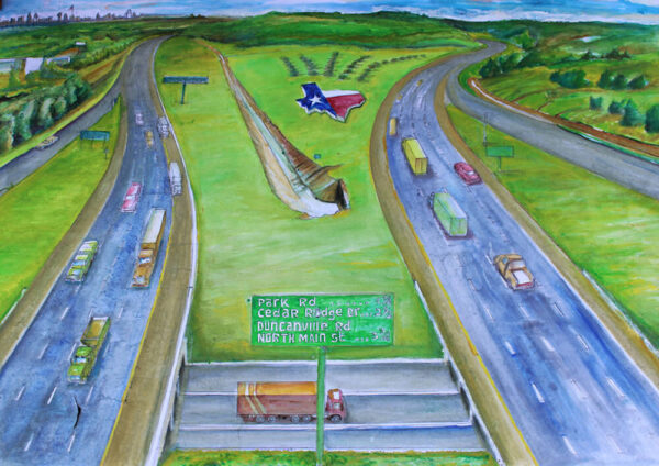 The-huge-texas-symbole-in-mountain-Creek-Dallas